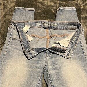 American Eagle Outfitters Women's Light Blue Denim jeggings
